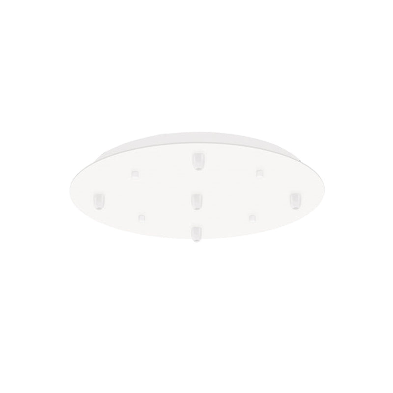 Kuzco Canopy 05 13.75in Round LED Canopy | White Metal Track Lighting | Dry Location Indoor Use | H 1 in | Model CNP05AC-WH
