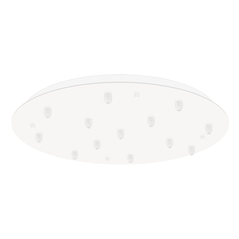 Kuzco Canopy 13 LED Canopy White | Track Lighting Canopy System | Combine Pendants | 23.62in Dia | Model CNP13AC-WH