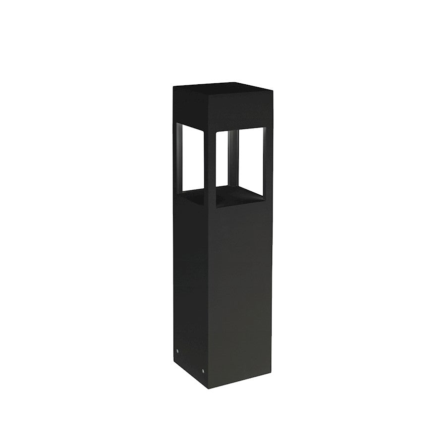 Kuzco Sonoma 24" Black LED Exterior Bollard, Clear High Impact Glass - EB3024-BK