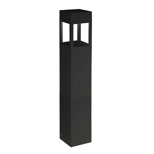 Kuzco Sonoma 36in 1-Light LED Exterior Bollard | Industrial Black Aluminum and Clear High Impact Glass | Pathway & Landscape | Model EB3036-BK-UNV