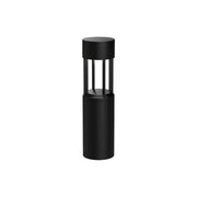 Kuzco Novato 24in LED Exterior Bollard | Black Cast Aluminum Cylinder | Walkway & Path Lighting | 2500lm 3000K Wet Location | Model EB40924-BK-UNV
