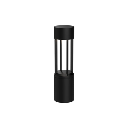 Kuzco Knox 24in 1-Light Exterior Bollard | Industrial Black Cast Aluminum | Walkway & Path Lighting | Model EB41924-BK-UNV