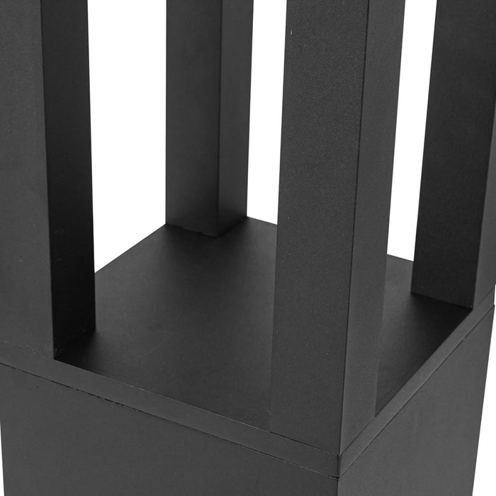 Kuzco Napa 24" LED Exterior Bollard, Black/Clear High Impact