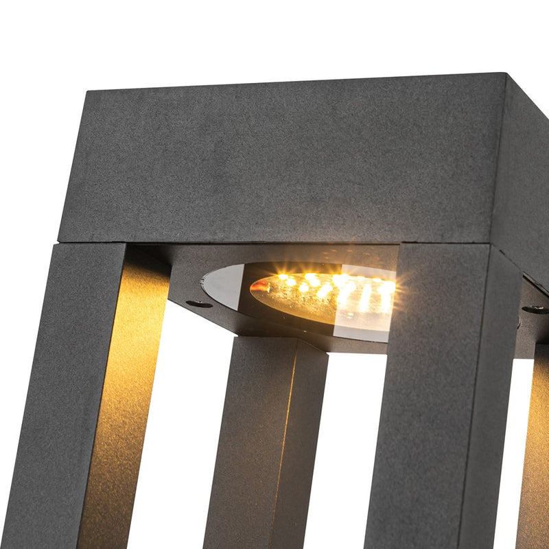Kuzco Sonoma 36" LED Exterior Bollard, Black/Clear High Impact - EB43036-BK-UNV