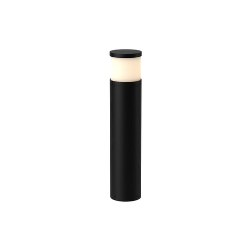 Kuzco Chadworth 30in LED Exterior Bollard | Black Aluminum and Frosted PC Diffuser | Pathway & Driveway Landscape Light | Model EB46430-BK-UNV