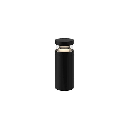 Kuzco Windermere 16in 1-Light LED Exterior Bollard | Modern Black Die-Cast Aluminum and Clear PC Diffuser | Pathway & Garden | Model EB48516-BK-UNV