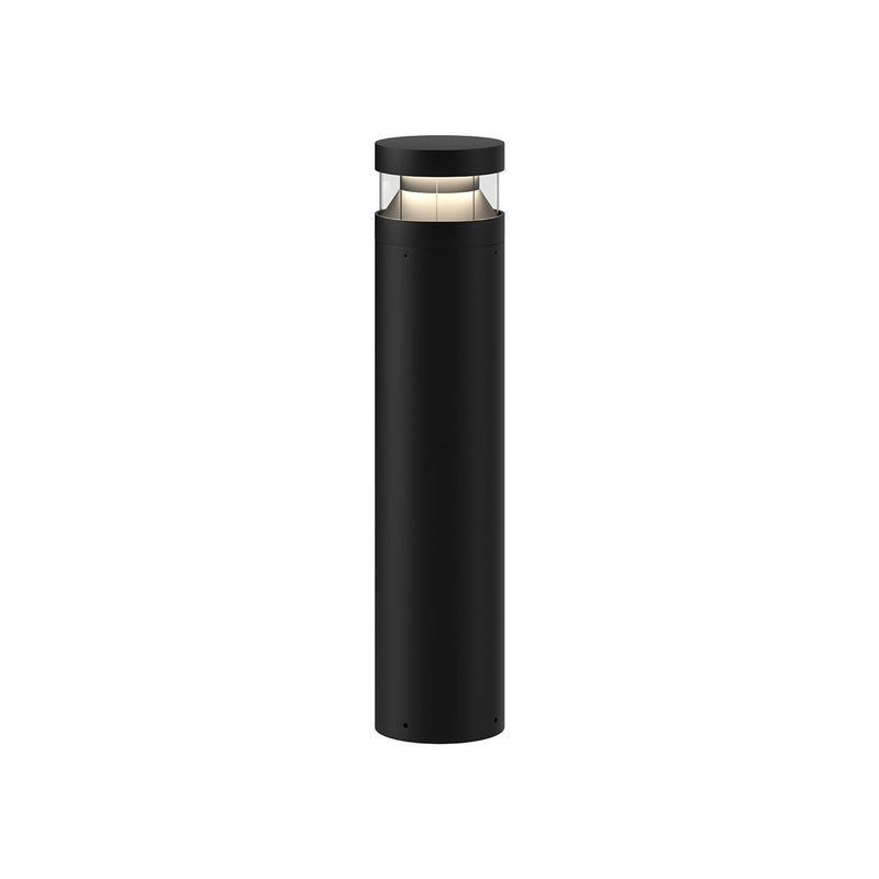 Kuzco Windermere 28in 1-Light Exterior Bollard | Modern Black Aluminum | Pathway & Garden Lighting | 28 x 6 in | Model EB48528-BK-UNV