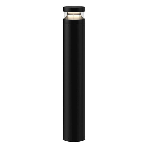 Kuzco Windermere 38in LED Exterior Bollard | Black Die-Cast Aluminum | Pathway & Driveway Lighting | 6.38 x 6.38 x 38.25 in | Model EB48538-BK-UNV