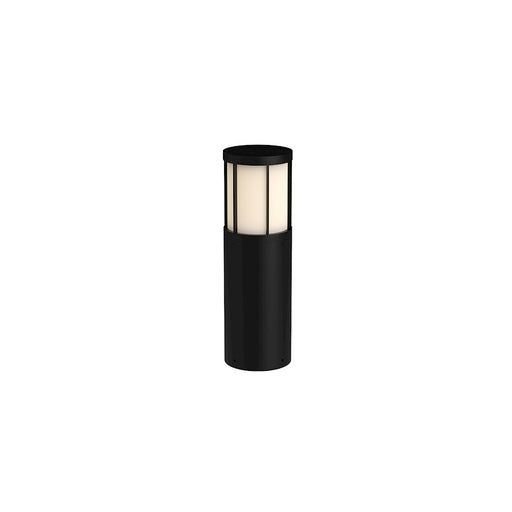 Kuzco Alden 20in 1-Light LED Exterior Bollard | Modern Black Die-Cast Aluminum and Frosted PC | Pathway & Driveway | Model EB49020-BK-UNV