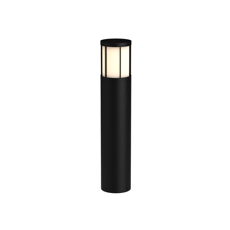 Kuzco Alden 31in 1-Light LED Exterior Bollard | Black Die-Cast Aluminum and Frosted PC Diffuser | Pathway & Driveway Landscape | Model EB49031-BK-UNV