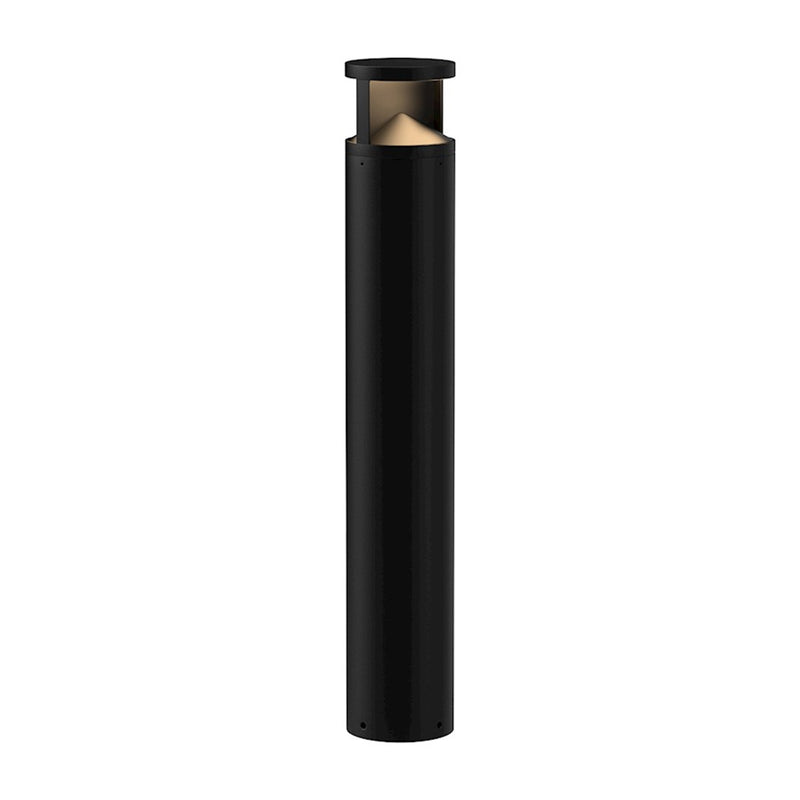 Kuzco Dover 39in LED Outdoor Bollard | Black Die-Cast Aluminum and Pyramid Diffuser | Pathway & Driveway Lighting | 2500lm | Model EB83339-BK-UNV