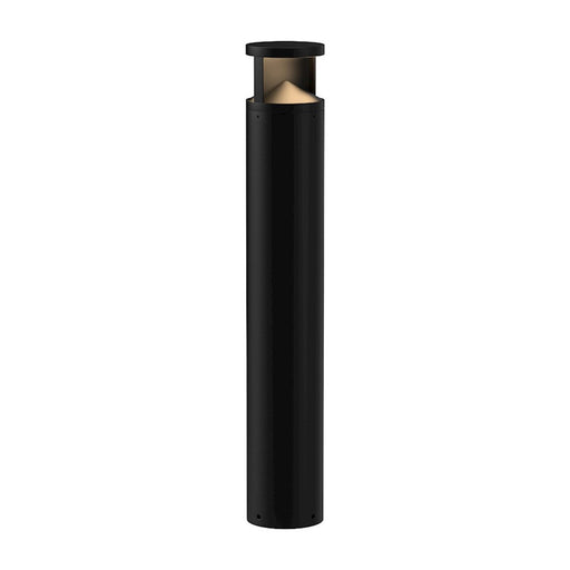 Kuzco Dover 39in LED Outdoor Bollard | Black Die-Cast Aluminum and Pyramid Diffuser | Pathway & Driveway Lighting | 2500lm | Model EB83339-BK-UNV