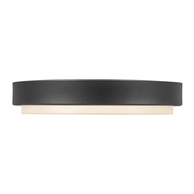 Kuzco Bailey 9" Black Dimmable LED Outdoor Ceiling Lt, Black