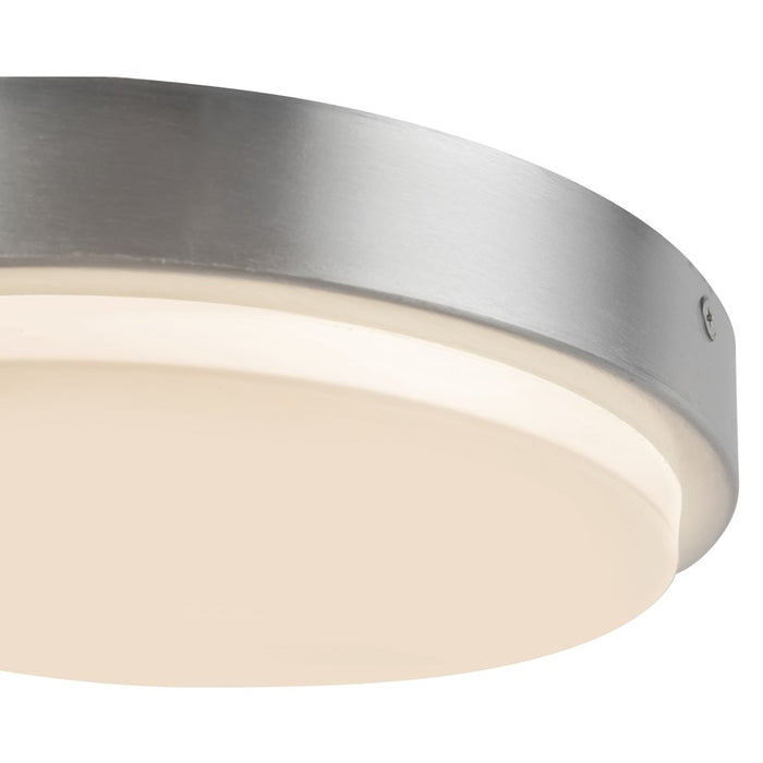 Kuzco Bailey 9" Silver Dimmable LED Outdoor Ceiling, Brushed Nickel