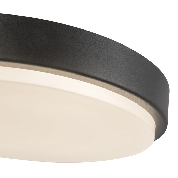 Kuzco Bailey 11" Black Dimmable LED Outdoor Ceiling Lt, Black