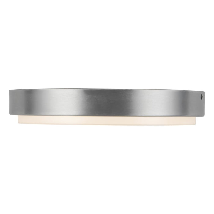 Kuzco Bailey 11" Silver Dimmable LED Outdoor Ceiling, Brushed Nickel