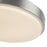 Kuzco Bailey 11" Silver Dimmable LED Outdoor Ceiling, Brushed Nickel