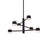Kuzco Copenhagen 24" (3 Tier) LED Exterior Pendant, BK/Bubble - EP48224-BK-UNV