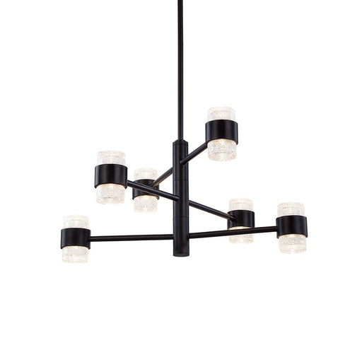 Kuzco Copenhagen 24" (3 Tier) LED Exterior Pendant, BK/Bubble - EP48224-BK-UNV