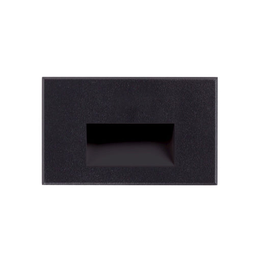 Kuzco Sonic 3in LED Outdoor Step Light | Black Aluminum and Clear Glass | Porch & Garage Step Lighting | 250lm 3000K 90CRI Wet | Model ER3003-BK-12V
