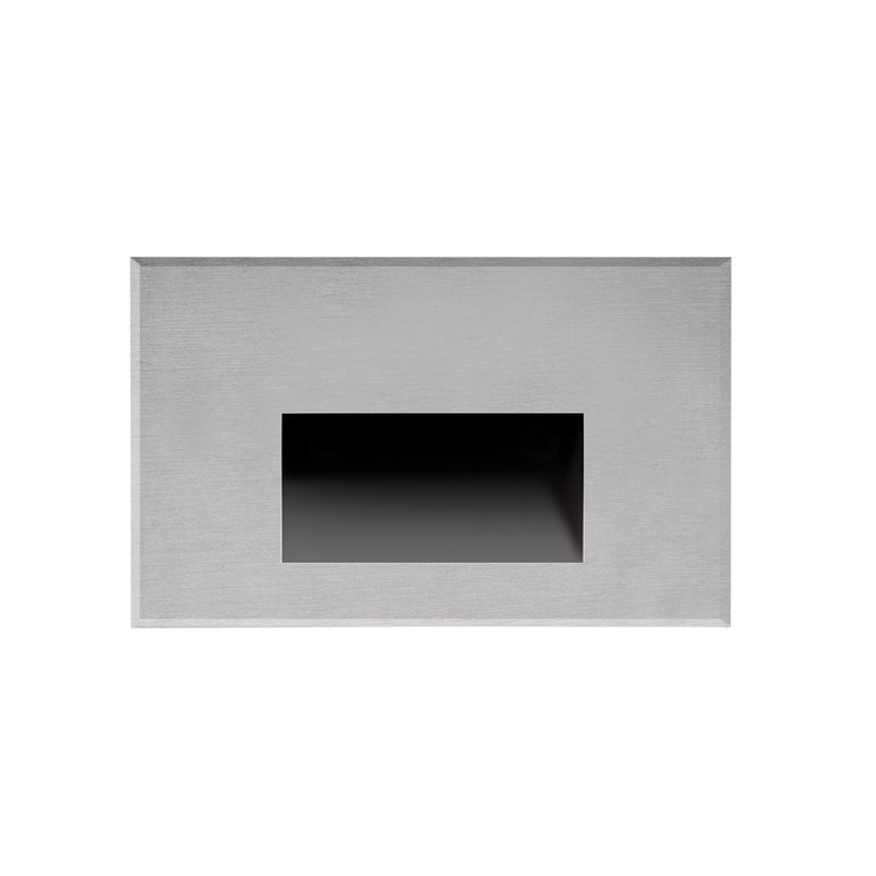 Kuzco Sonic 3in 1-Light Outdoor Sconce | Brushed Nickel Aluminum and Clear Glass | Outdoor Step & Courtyard Light | 5 x 3 x 1.5 in | Model ER3003-BN
