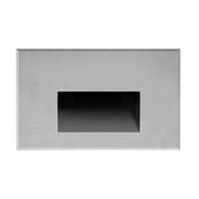Kuzco Sonic 3in 1-Light Outdoor Sconce | Brushed Nickel Aluminum and Clear Glass | Outdoor Step & Courtyard Light | 5 x 3 x 1.5 in | Model ER3003-BN