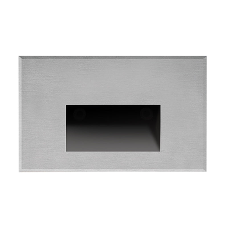Kuzco Sonic 3in 1-Light Outdoor Sconce | Brushed Nickel Aluminum and Clear Glass | Outdoor Step & Courtyard Light | 5 x 3 x 1.5 in | Model ER3003-BN