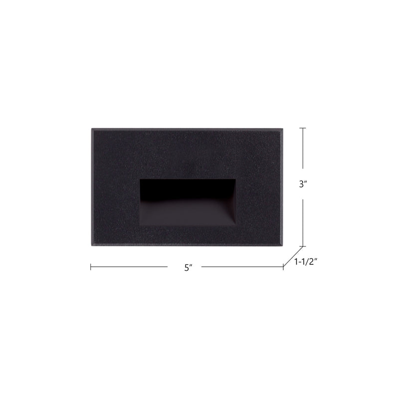 Kuzco Sonic 3in 1-Light Outdoor Sconce | Brushed Nickel Aluminum and Clear Glass | Outdoor Step & Courtyard Light | 5 x 3 x 1.5 in | Model ER3003-BN