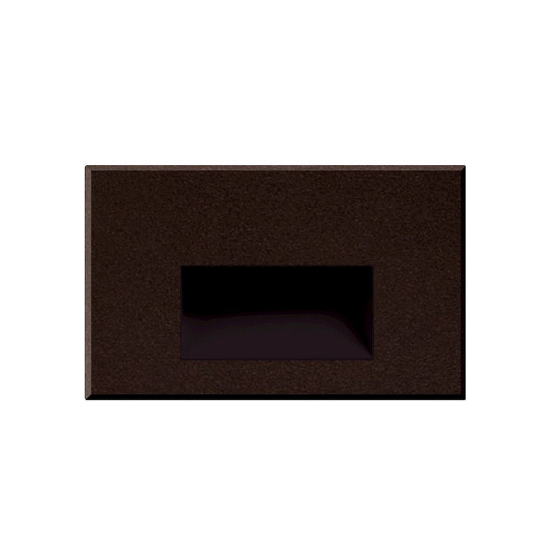 Kuzco Sonic 3in LED Outdoor Step Light | Bronze Aluminum and Clear Glass | Outdoor Steps & Hallways | 5 x 3 x 1.5 in | Model ER3003-BZ-12V