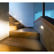 Kuzco Sonic 3in LED Exterior Wall/Step Light | Modern White Die-Cast Aluminum and Clear Glass | Outdoor Step & Pathway | Model ER3003-WH