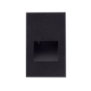 Kuzco Sonic 5in 1-Light LED Step Light | Modern Black Die-Cast Aluminum with Clear Glass | Outdoor Steps & Indoor Hallways | Model ER3005-BK-12V