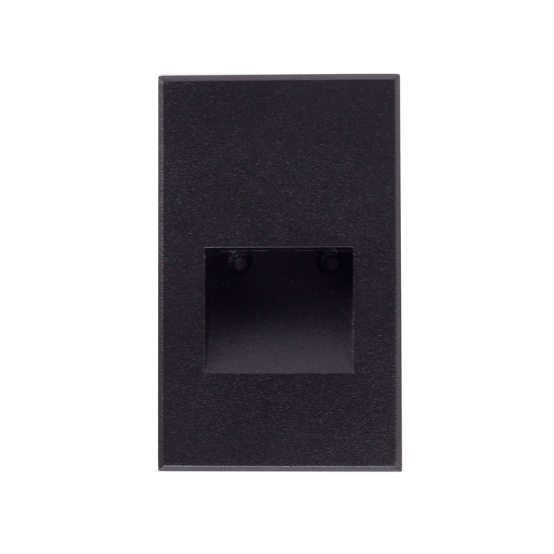 Kuzco Sonic 5in 1-Light LED Step Light | Modern Black Die-Cast Aluminum with Clear Glass | Outdoor Steps & Indoor Hallways | Model ER3005-BK-12V