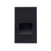 Kuzco Sonic 5in 1-Light LED Exterior Wall/Step Light | Modern Black Die-Cast Aluminum and Clear Glass | Outdoor Step & Courtesy | Model ER3005-BK