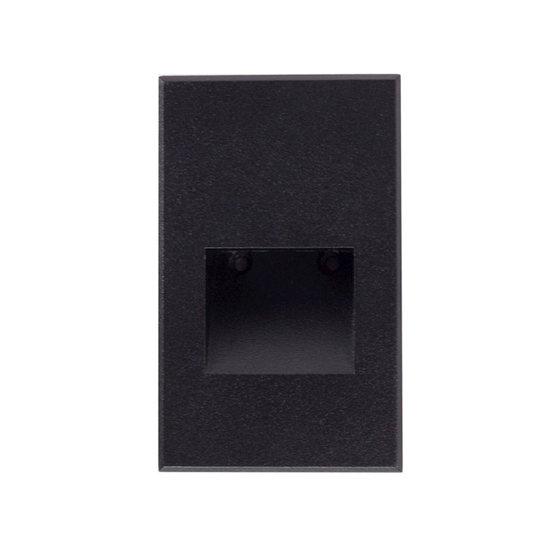 Kuzco Sonic 5in 1-Light LED Exterior Wall/Step Light | Modern Black Die-Cast Aluminum and Clear Glass | Outdoor Step & Courtesy | Model ER3005-BK