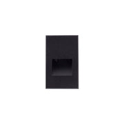 Kuzco Sonic 5in 1-Light LED Exterior Wall/Step Light | Modern Black Die-Cast Aluminum and Clear Glass | Outdoor Step & Courtesy | Model ER3005-BK