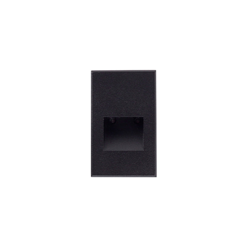 Kuzco Sonic 5in 1-Light LED Exterior Wall/Step Light | Modern Black Die-Cast Aluminum and Clear Glass | Outdoor Step & Courtesy | Model ER3005-BK
