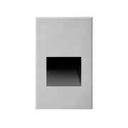 Kuzco Sonic 5in 1-Light LED Exterior Wall/Step Light | Modern Brushed Nickel and Clear Glass | Outdoor Step & Courtyard | Model ER3005-BN