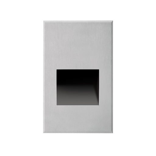 Kuzco Sonic 5in 1-Light LED Exterior Wall/Step Light | Modern Brushed Nickel and Clear Glass | Outdoor Step & Courtyard | Model ER3005-BN