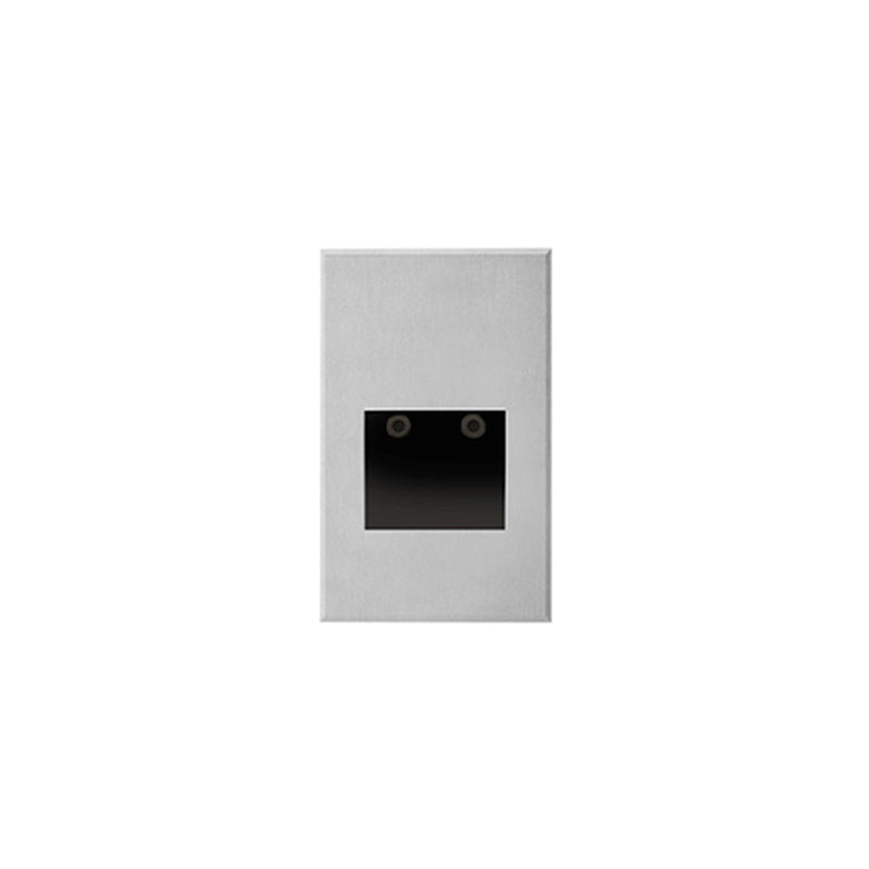 Kuzco Sonic 5in 1-Light LED Exterior Wall/Step Light | Modern Brushed Nickel and Clear Glass | Outdoor Step & Courtyard | Model ER3005-BN