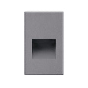 Kuzco Sonic 5in 1-Light Step Light | Gray Aluminum and Clear Glass | Outdoor Step & Hallway Accent | 3 x 5 x 1.5 in | Model ER3005-GY-12V