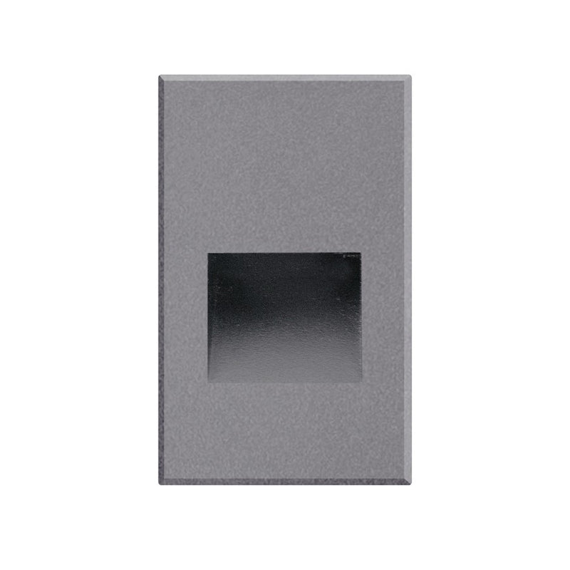 Kuzco Sonic 5in 1-Light Step Light | Gray Aluminum and Clear Glass | Outdoor Step & Hallway Accent | 3 x 5 x 1.5 in | Model ER3005-GY-12V
