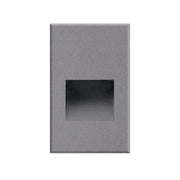 Kuzco Sonic 5in 1-Light Outdoor Wall Sconce | Modern Gray Aluminum and Clear Glass | Step & Patio | 3 x 5 in, Wet Rated | Model ER3005-GY