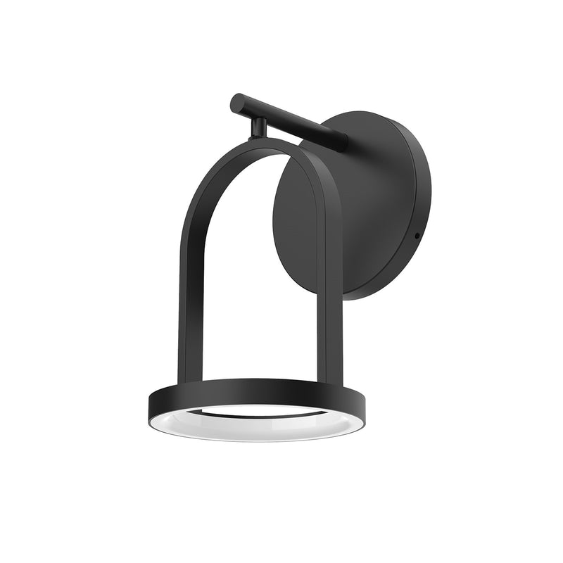 Kuzco Trek 5in LED Exterior Wall Sconce | Modern Black Aluminum and Frosted Acrylic | Covered Patio & Entryway Outdoor Light | Model EW17805-BK