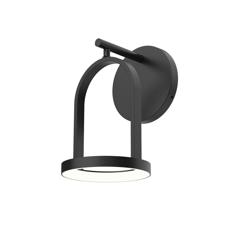 Kuzco Trek 5in LED Exterior Wall Sconce | Modern Black Aluminum and Frosted Acrylic | Covered Patio & Entryway Outdoor Light | Model EW17805-BK