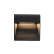 Kuzco Casa 5" Exterior Wall Sconce, Black/Clear Glass - EW27905-BK