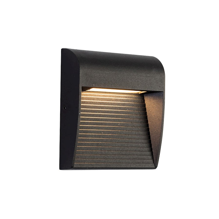 Kuzco Casa 5" Exterior Wall Sconce, Black/Clear Glass