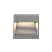 Kuzco Casa 5" Exterior Wall Sconce, Grey/Clear Glass - EW27905-GY