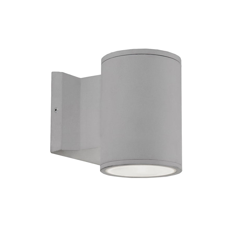 Kuzco Nordic 5in LED Exterior Sconce | Modern Gray Die-Cast Aluminum | Covered Patio & Entryway | 850lm, 3000K, Wet Rated | Model EW3105-GY
