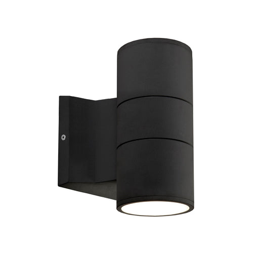 Kuzco Lund 7in LED Exterior Sconce | Black Die-Cast Aluminum with Clear Glass and Parabolic Reflector | Outdoor Entryway & Patio | Model EW3207-BK