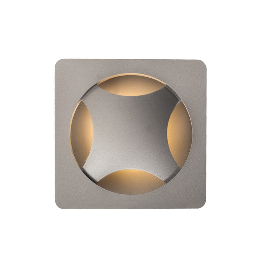Kuzco Etna 8in LED Exterior Wall Sconce | Modern Gray Powder-Coated Aluminum | Entryway & Patio | 8 x 8 in, Wet Rated | Model EW4208-GY